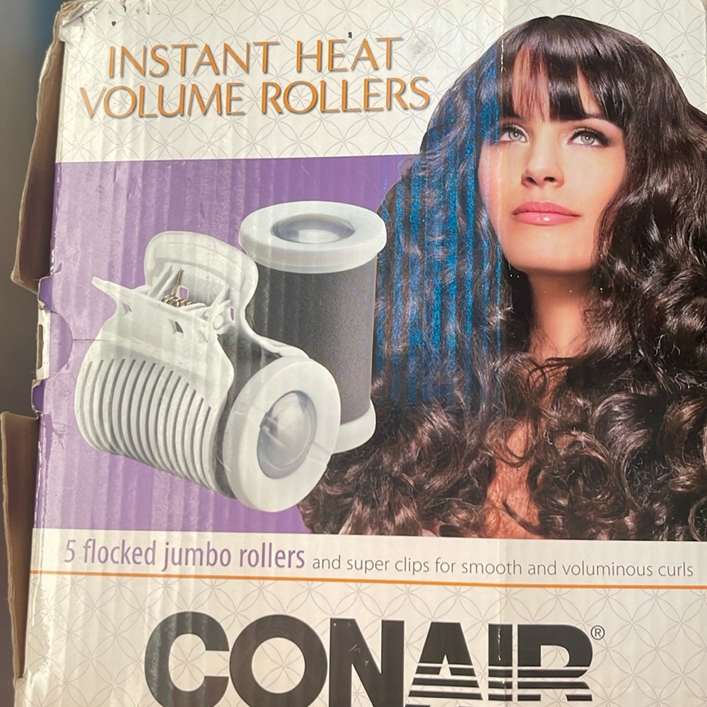 Heat rollers with clips